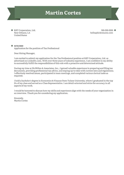 43052 tax return cover letter checklist