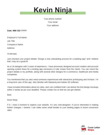 43053 virtual assistant cover letter