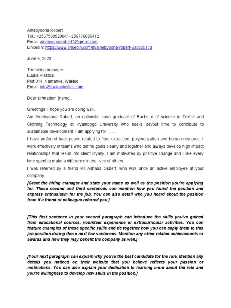 43055 cover letter secrets