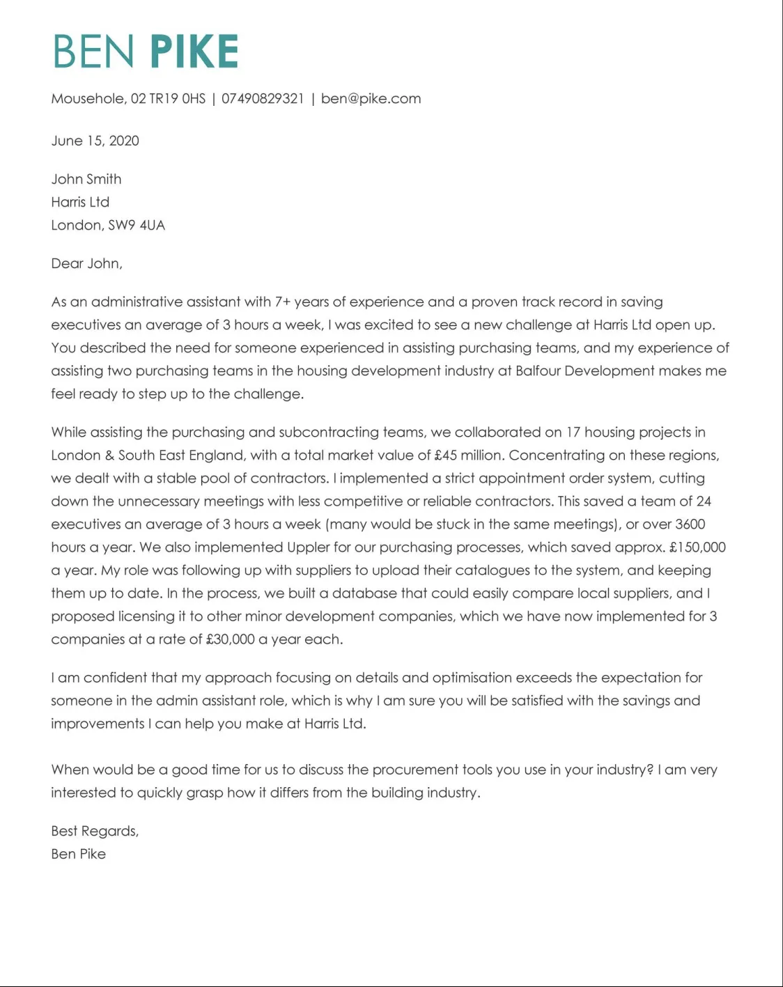 43062 cover letter elements