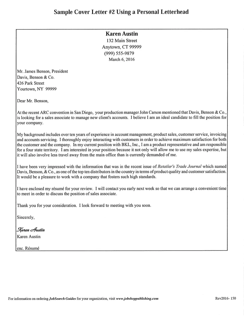 43062 cover letter formatting