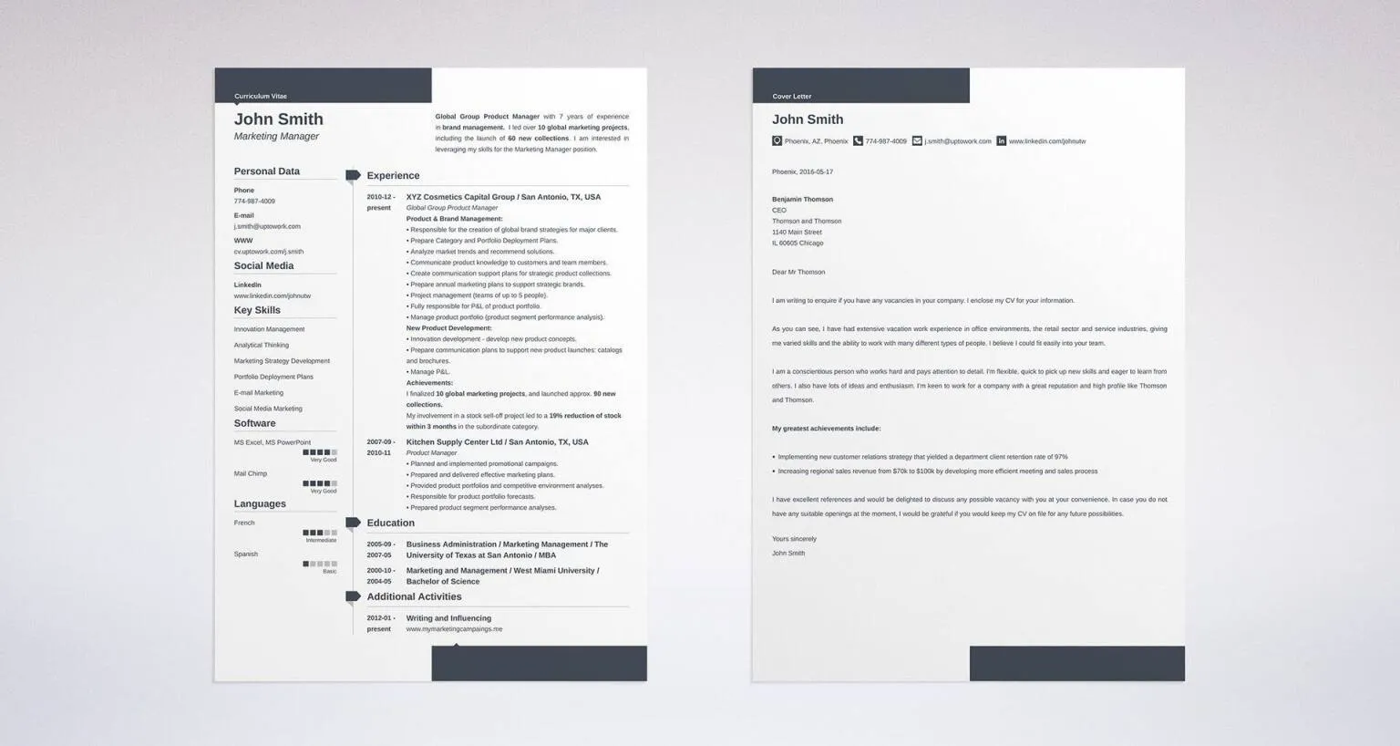 43068 cover letter formatting