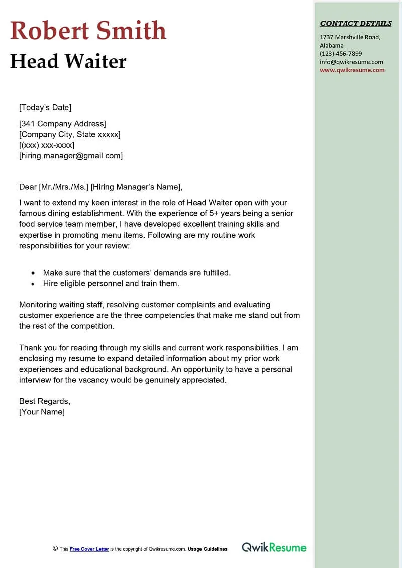 43071 tailoring letter