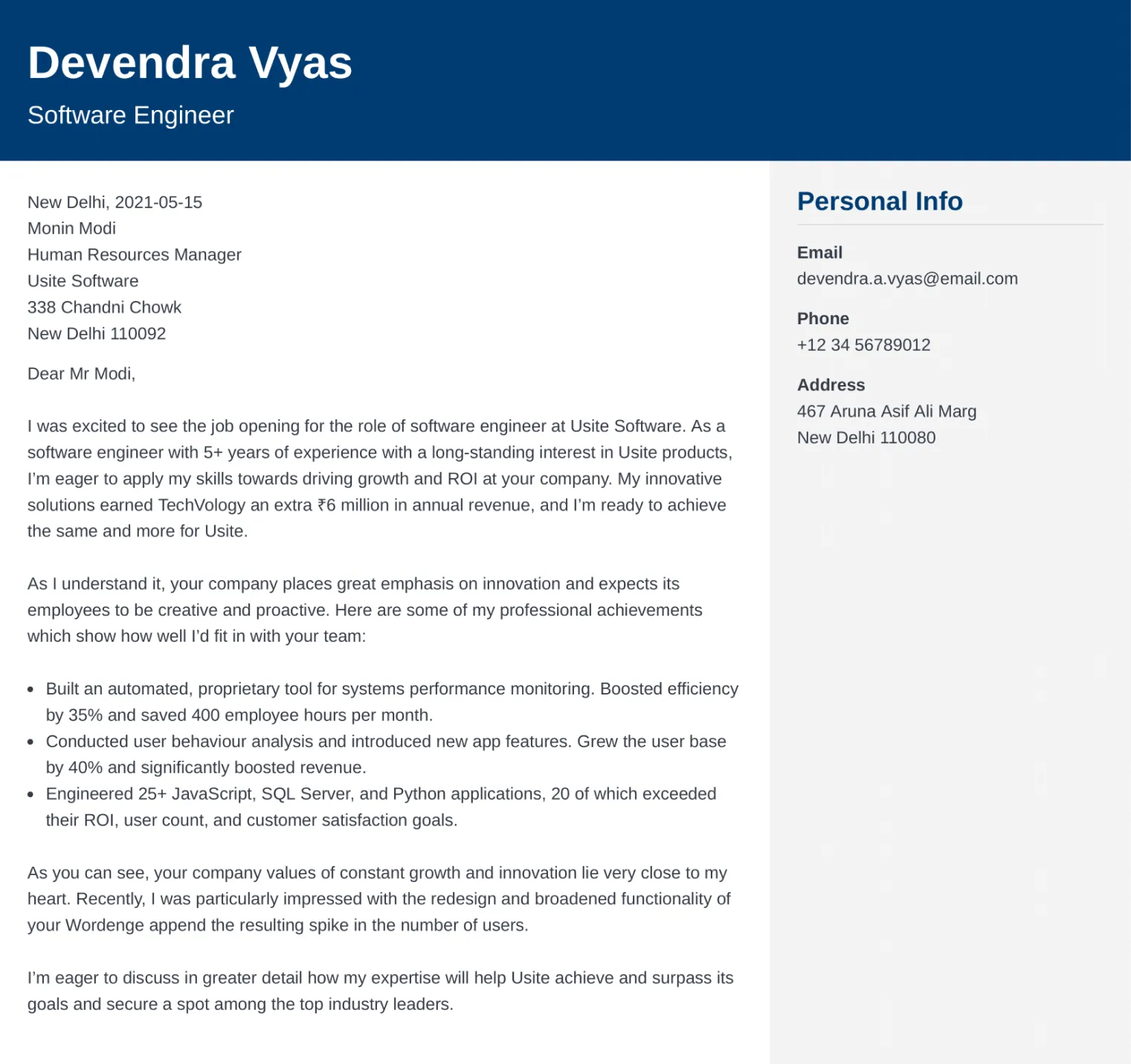 43072 resume sections
