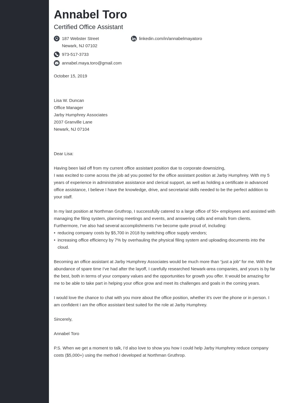 43077 closing cover letter
