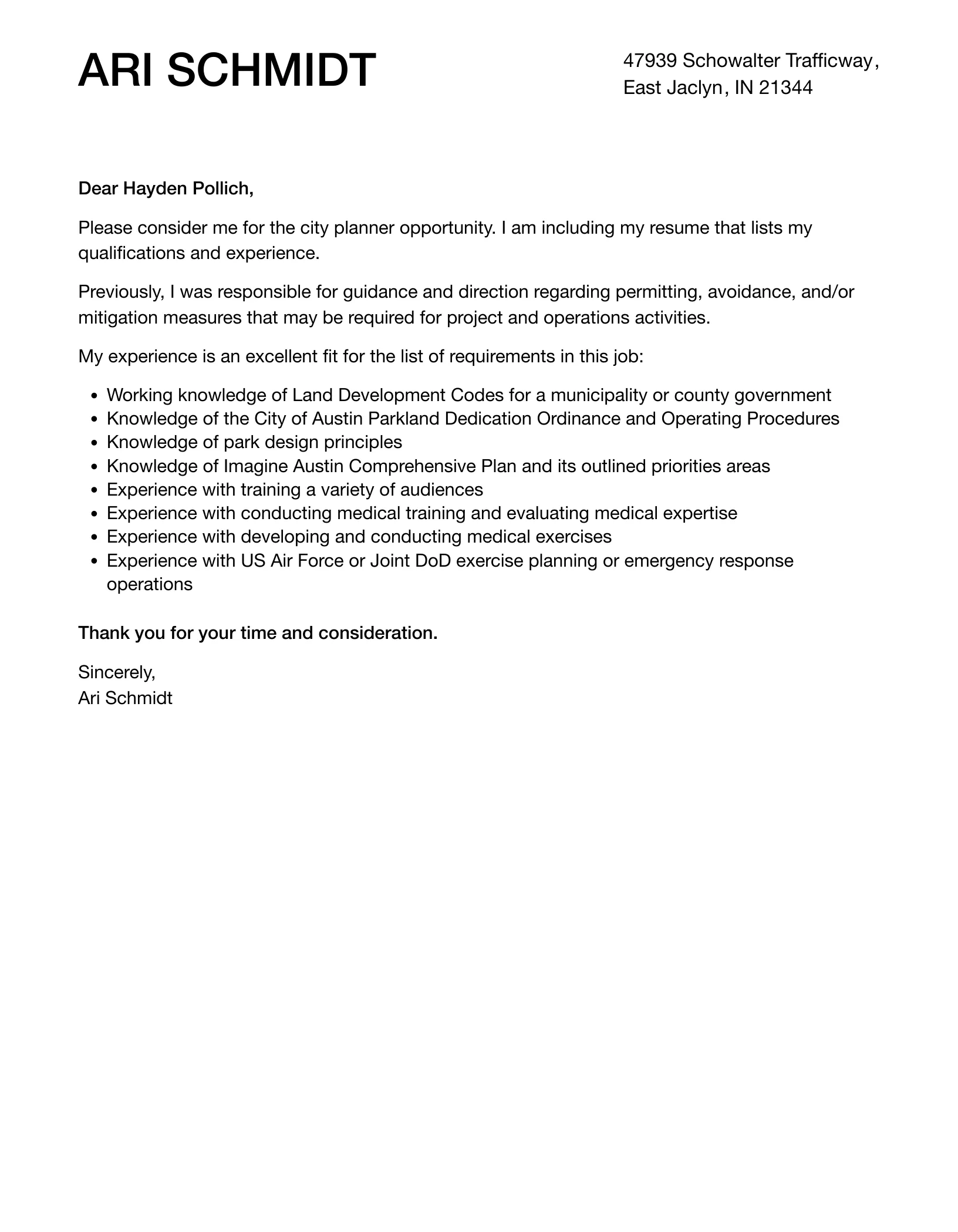 43082 cover letter formatting