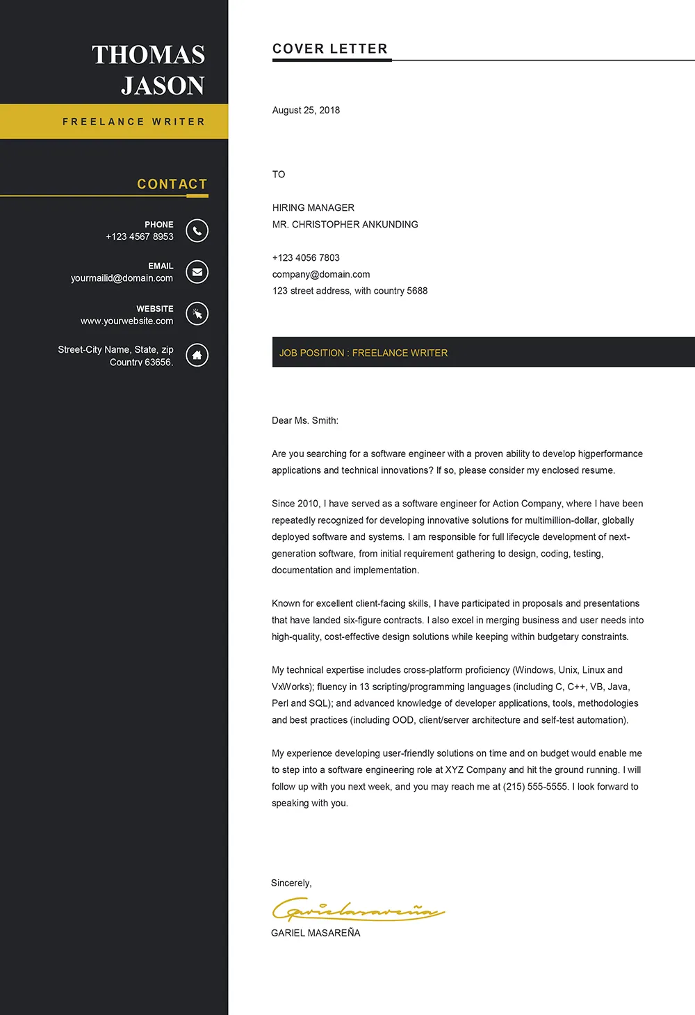 43085 design cover letter passion