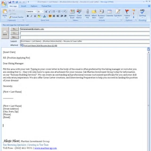 43096 attaching resume