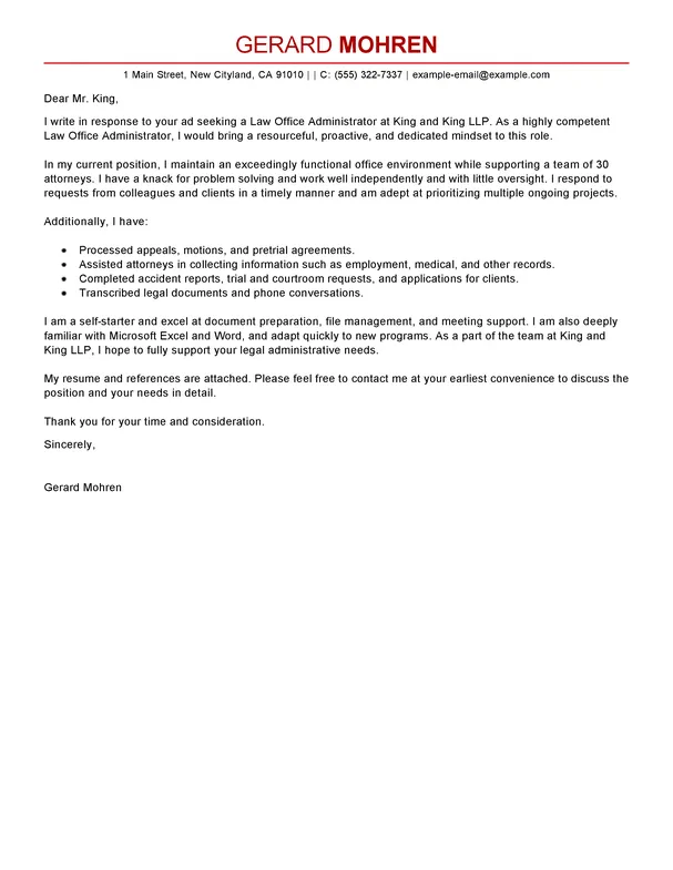 43099 cover letter formatting