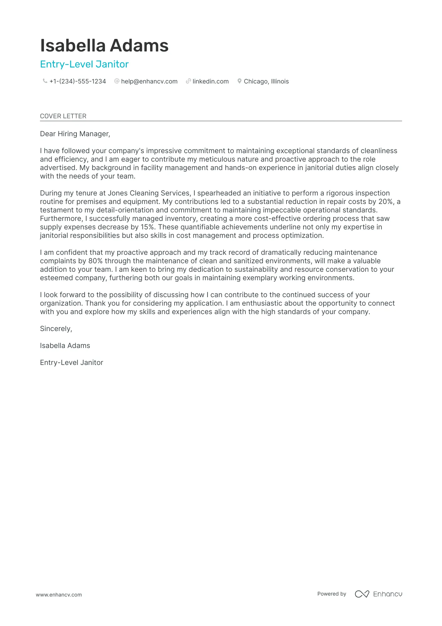 43114 cover letter format