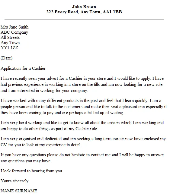 43116 cover letter tips