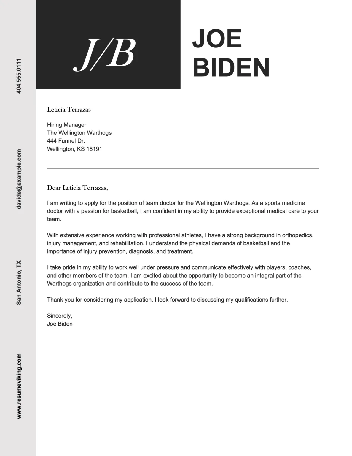 43117 cover letter formatting