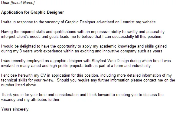 43141 graphic designer cover letter