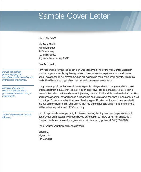 43145 cover letter components