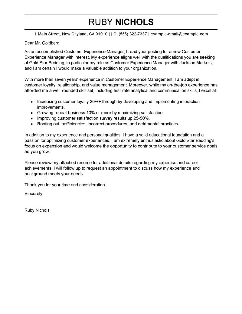 43149 cover letter formatting