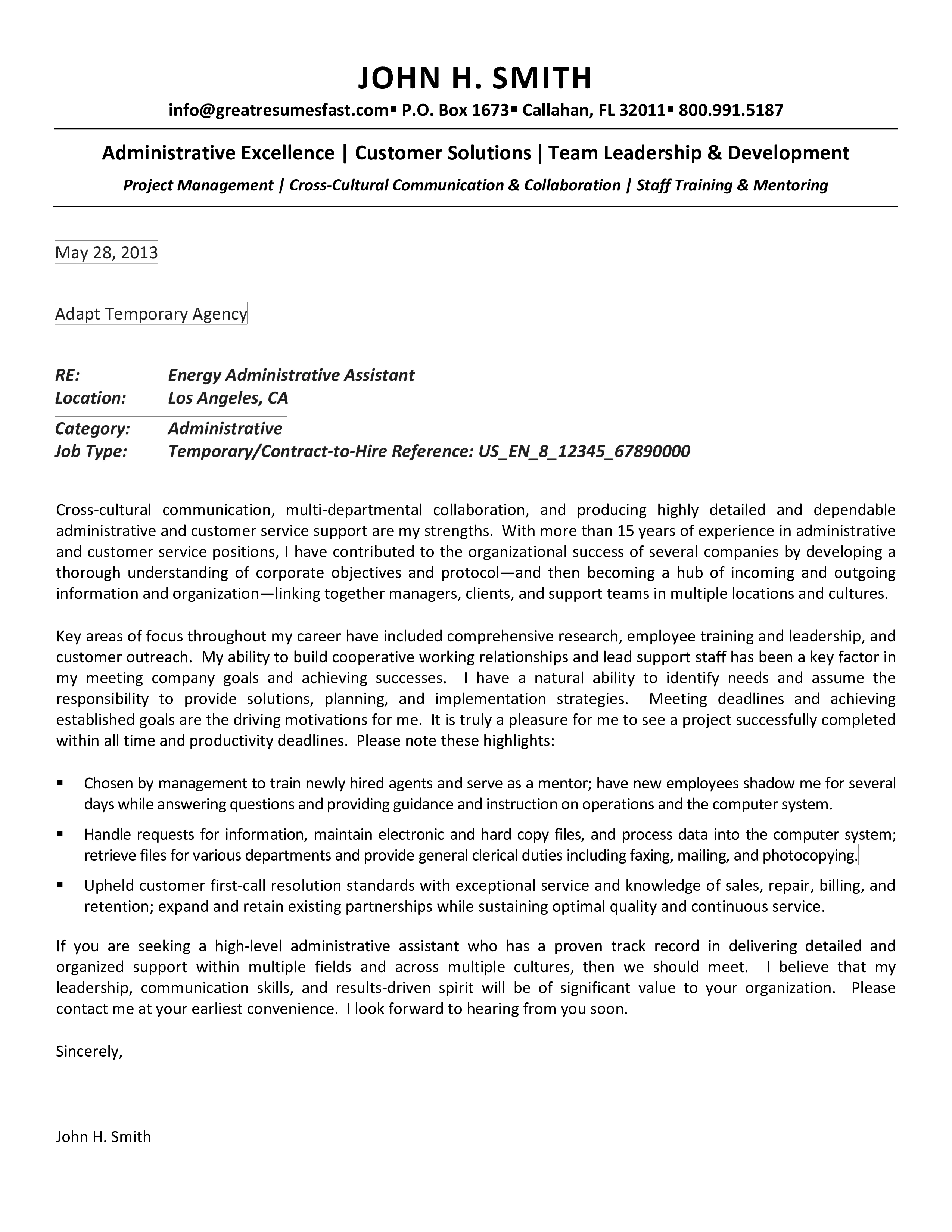 43154 cover letter importance