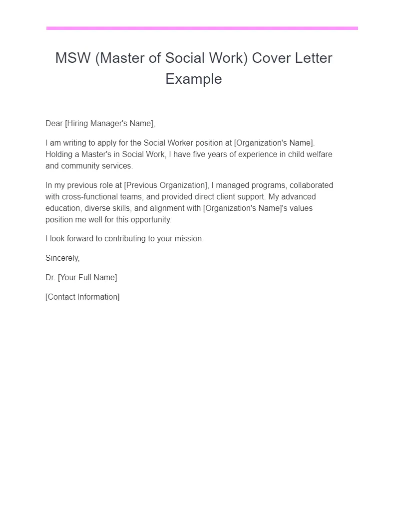 43155 social worker cover letter