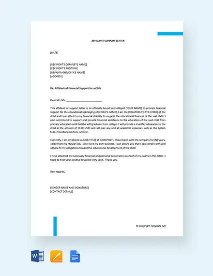 43159 affidavit of support form