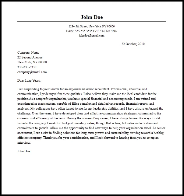 43163 cover letter format