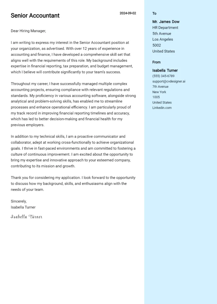 43164 cover letter elements