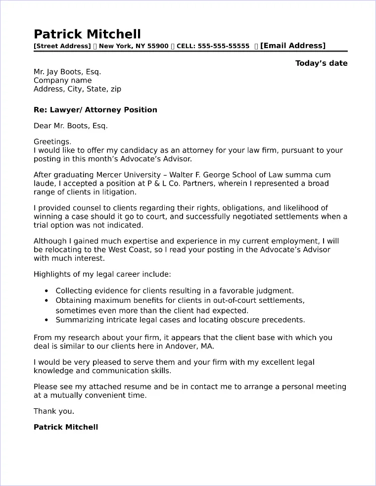 43168 professional letter