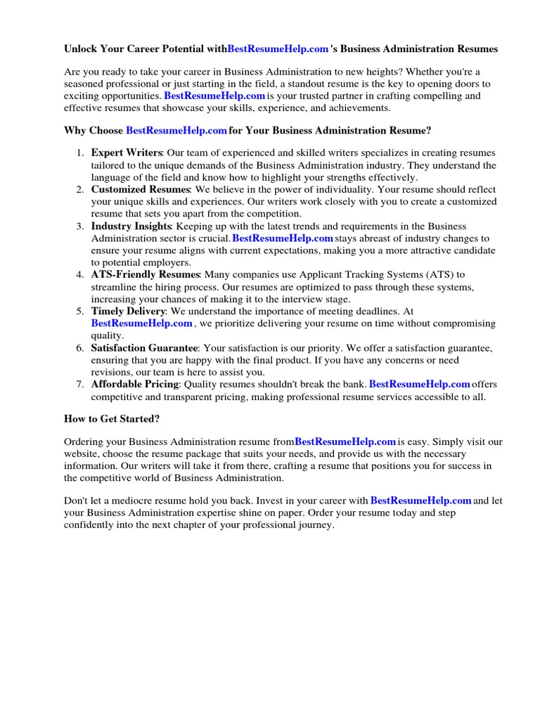 43188 business admin cover letter