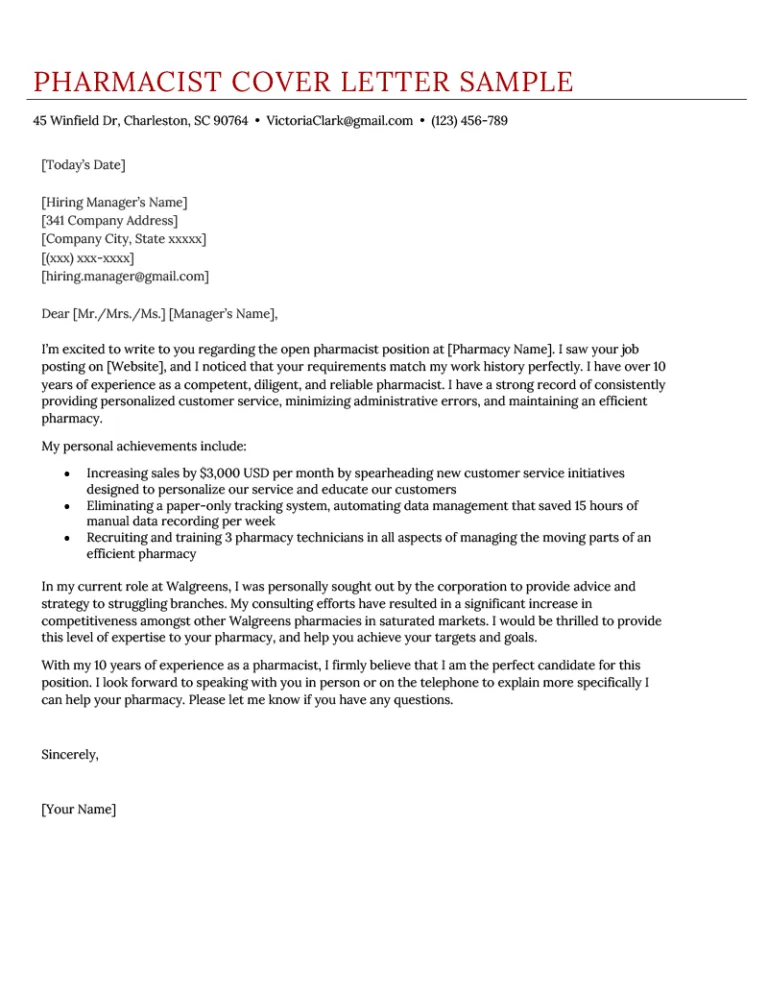 43189 pharmacy residency cover letter clinical
