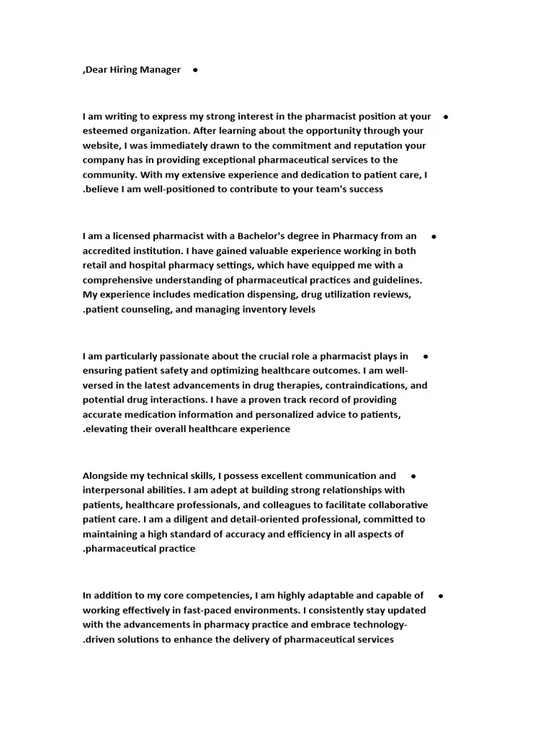 43189 pharmacy residency cover letter interest