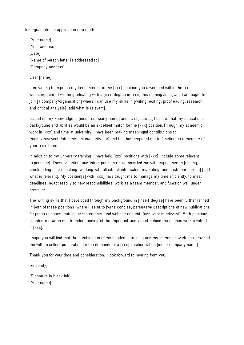 43190 cover letter skills highlighting